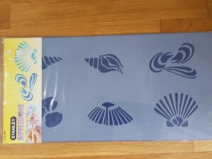 Sea Shells Room Wall Decor Stencil Art Craft Painting Ideal Stencil in Seaview