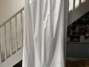 Four White Curtains plus Blackout Linings - Used - Good Condition in Isle Of Wight