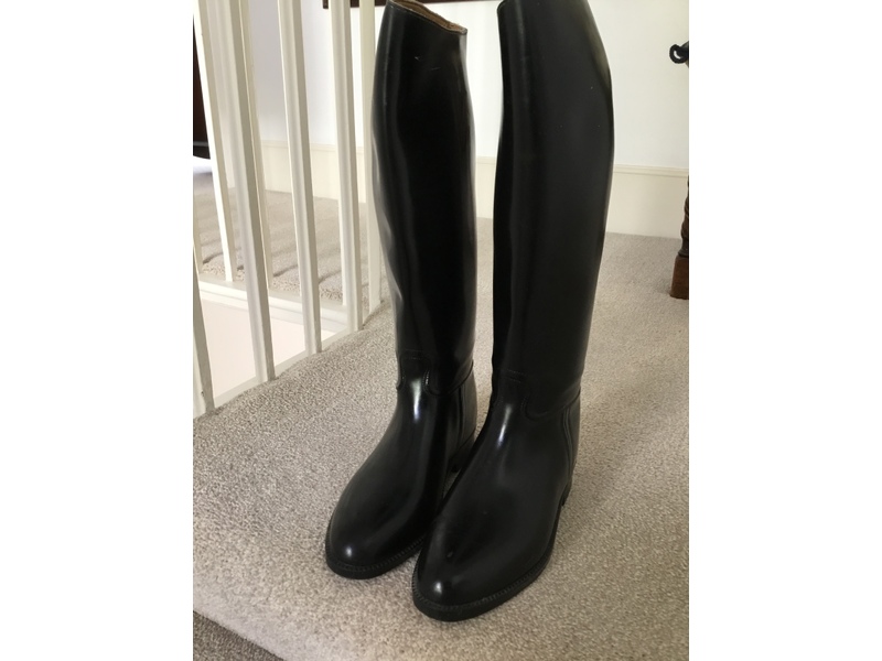 Aigle Black Rubber Riding Boots