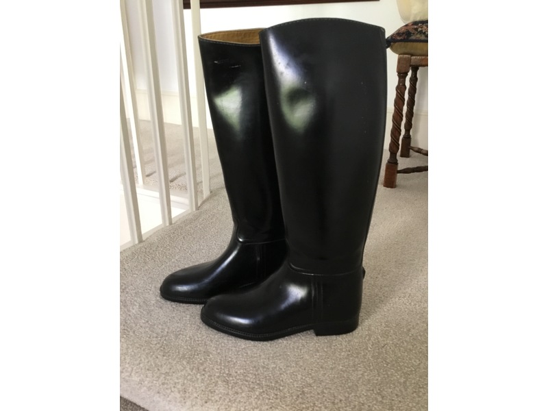 Aigle Black Rubber Riding Boots Boots in Ventnor