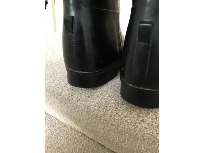 Aigle Black Rubber Riding Boots in Ventnor