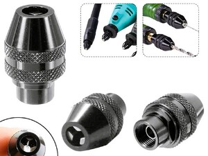 Multi Keyless Chuck 0.8-3.2mm Drill Chuck For Dremel 3000 4000 7700 8200 Rotary Tools  in Seaview