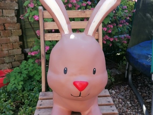 ELC Hop Along Rabbit Ride on hopper. Perfect for Easter in Ryde
