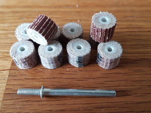 10 x 10 mm Flap Wheel Sanding Disc 240 Grit For Rotary Tools in Seaview