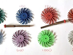 10 pcs Detail Abrasive Mixed Grit Coarse Fine dremel accessories 3mm Mandrel in Seaview