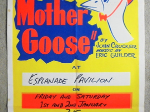 Original 1965 poster MOTHER GOOSE at Ryde Pavilion in Ryde