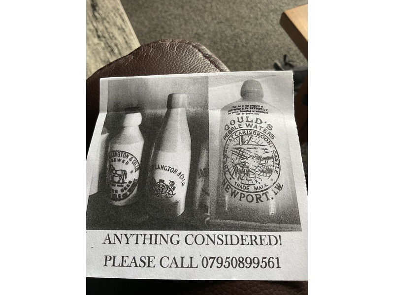 Old bottles wanted in Newport