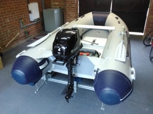 SUNSPORT 3M RIB C/W TOHATSU 4HP/EXTREME TRAILER in Newport