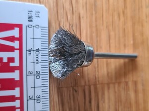 Set of 12 Wire Brushes Steel and Brass for Dremel Type Machines  in Seaview