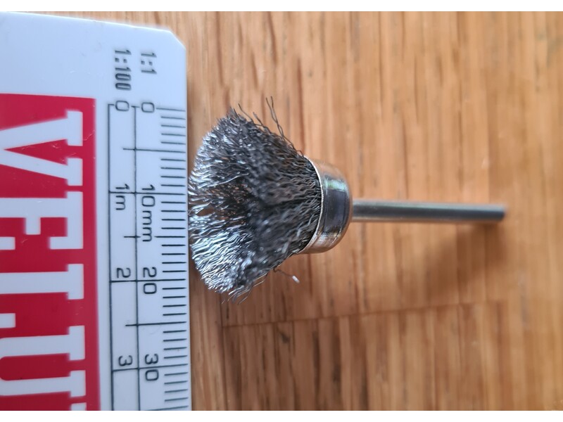 Set of 12 Wire Brushes Steel and Brass for Dremel Type Machines  in Seaview