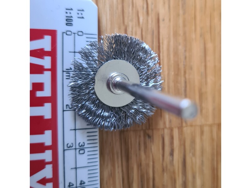 Set of 12 Wire Brushes Steel and Brass for Dremel Type Machines  in Seaview