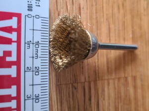 Set of 12 Wire Brushes Steel and Brass for Dremel Type Machines  in Seaview