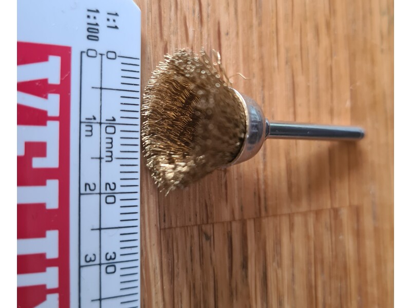 Set of 12 Wire Brushes Steel and Brass for Dremel Type Machines  in Seaview