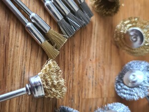 Set of 12 Wire Brushes Steel and Brass for Dremel Type Machines  Other Tools in Seaview