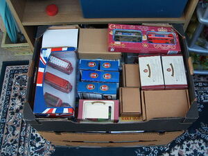 Large Collection of 200 Oxford Diecast Models - Mainly Buses in Cowes