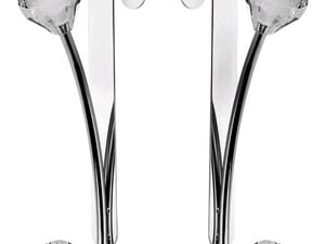 Over the door chrome hooks with jewel knobs. in Cowes