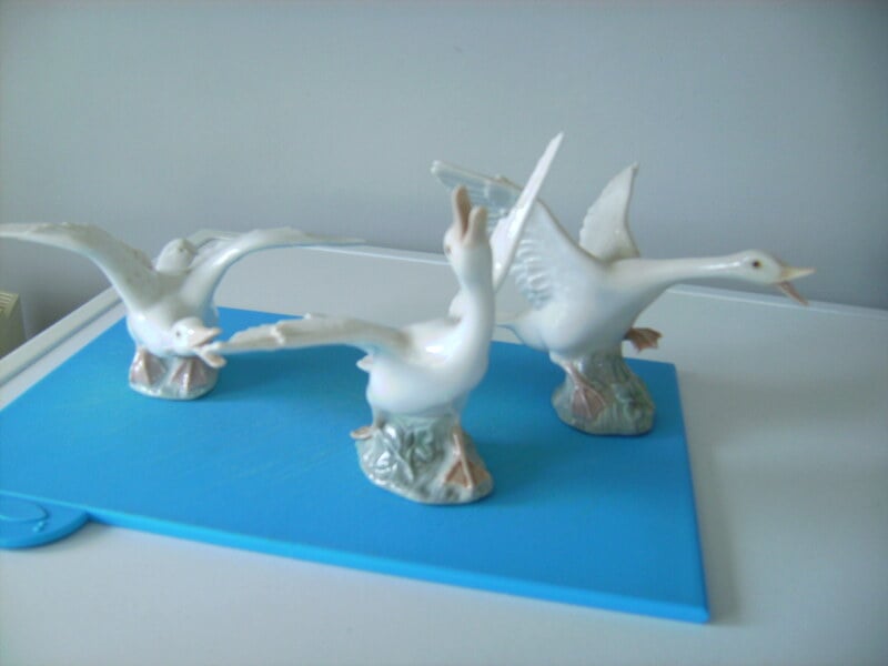 3  LLADRO GEESE TAKING FLIGHT in Ryde