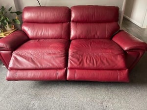 La-z-Boy Reclining Leather Sofa  in Newport