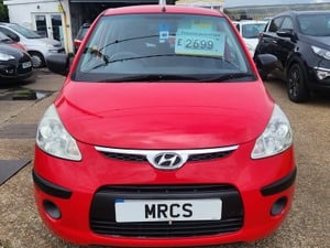HYUNDAI I-10 'CLASSIC' 2009 - 59 PLATE ISLAND REG 1.2 cc PETROL IN BRIGHT RED.