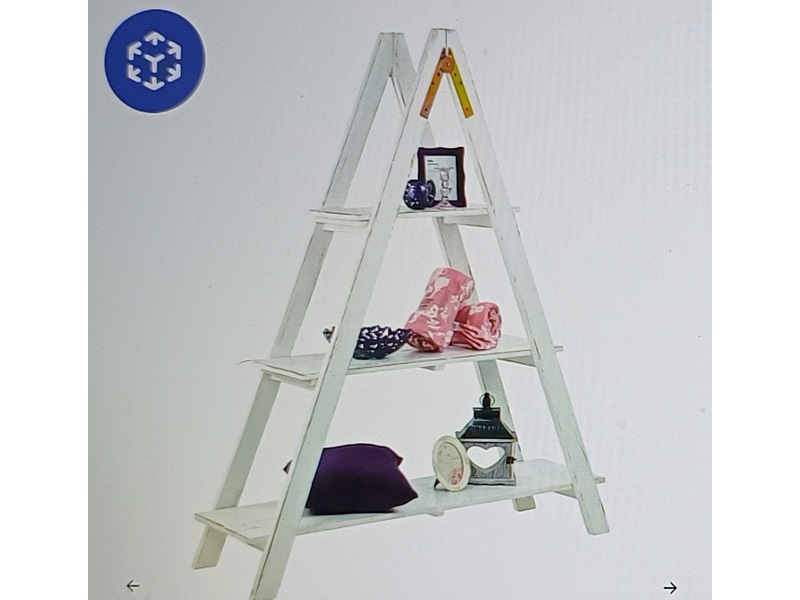 Heritage White 3 Tier Ladder Unit/A Frame.