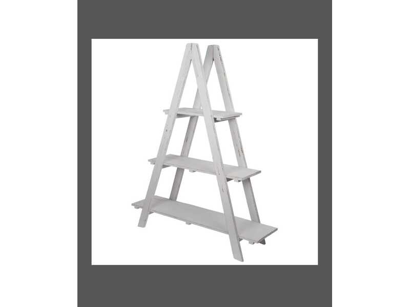Heritage White 3 Tier Ladder Unit/A Frame. Display Units in Cowes