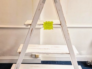 Heritage White 3 Tier Ladder Unit/A Frame. Display Units