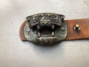 Large DIESEL  BRASS TIGER BUCKLE on Leather Belt  in Cowes