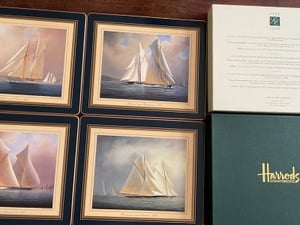 Sailing boats placemats by Harrods of London £28 in Ryde