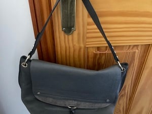 Mint Velvet New Designer Grey Leather Handbag  in Cowes