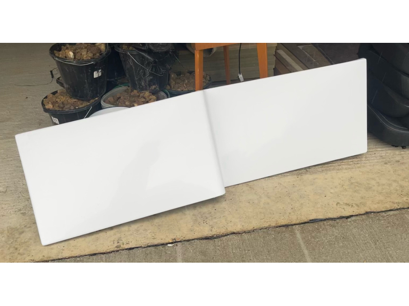 Lefthand Dogleg Bath Panel - White in Bembridge