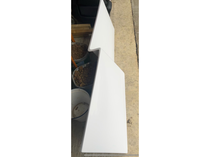 Lefthand Dogleg Bath Panel - White