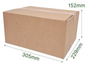 Joblot of 150 new cardboard packing postal boxes single wall 305x229x152 mm in Totland Bay