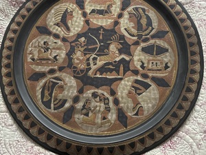 Large Brass Wall Plaque Egyptian Themed in Freshwater