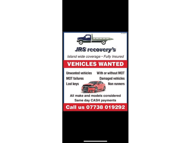 VEHICLES WANTED DEAD OR ALIVE