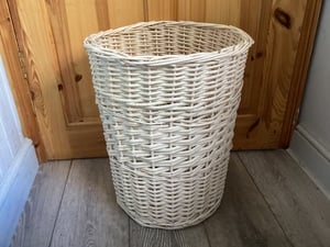 Tall Wicker Storage Basket in Cowes