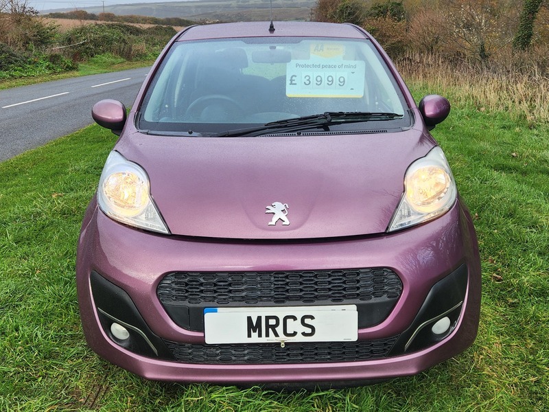 Peugeot 107 ACTIVE 1.0cc PETROL 5-DOOR IN PLUM PURPLE, 52,982 MILES