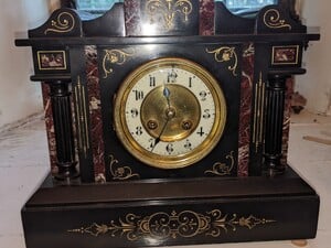 Selection of slate clocks  in East Cowes