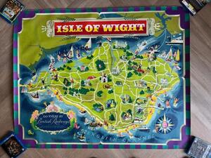 1961 BR Isle of Wight poster by Lander 50 inches x 40 inches in Ryde