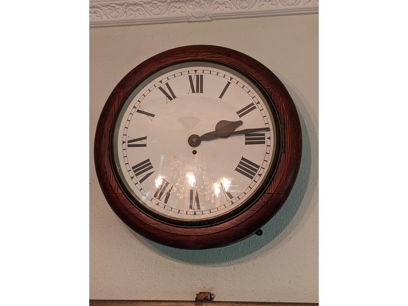 Selection of mechanical wooden clocks.