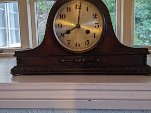 Selection of mechanical wooden clocks. in East Cowes