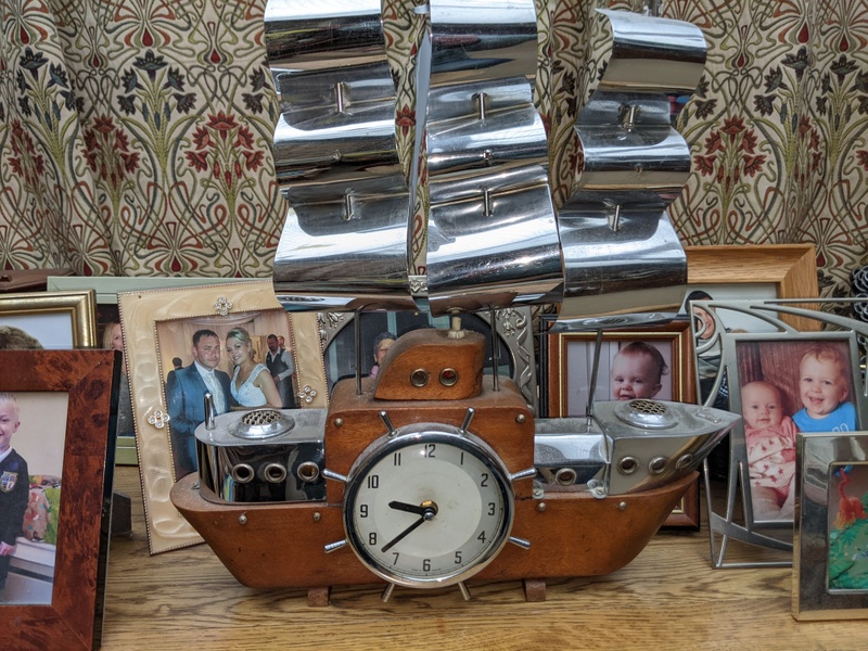 Selection of mechanical wooden clocks. Clocks