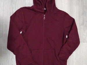 Fluid Burgundy hooded cardgan, size: 9-10 years in East Cowes