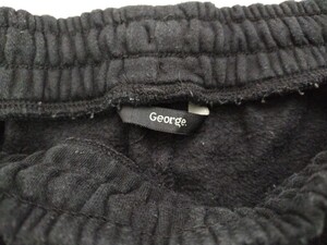 George long sports trousers in black, grey & white, size 14-15 years