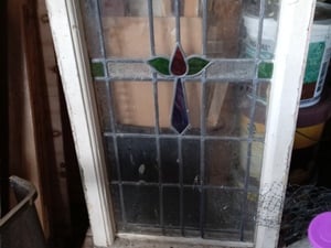 Victorian stained glass window in Ventnor