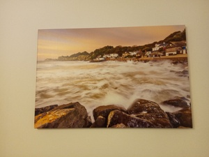 Large canvas print of Ventnor shoreline by Available Light in Ventnor