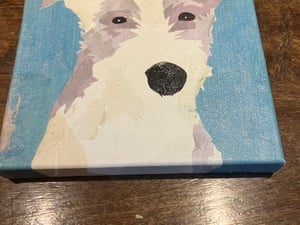 Dog on Canvas in Newport