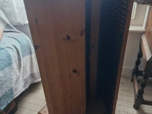 Pine rotating cd rack in East Cowes