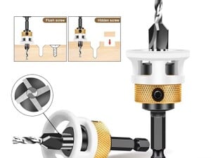 4 Flute Adjustable Countersink Set with Built in Limiter Hss Drill Bits 2 Variations Available in Seaview