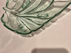 Murano Vintage glass leaf shape bowl in Sandown