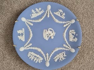 2 Wedgwood Blue Jasperware Cherubs plates £4 each in Sandown